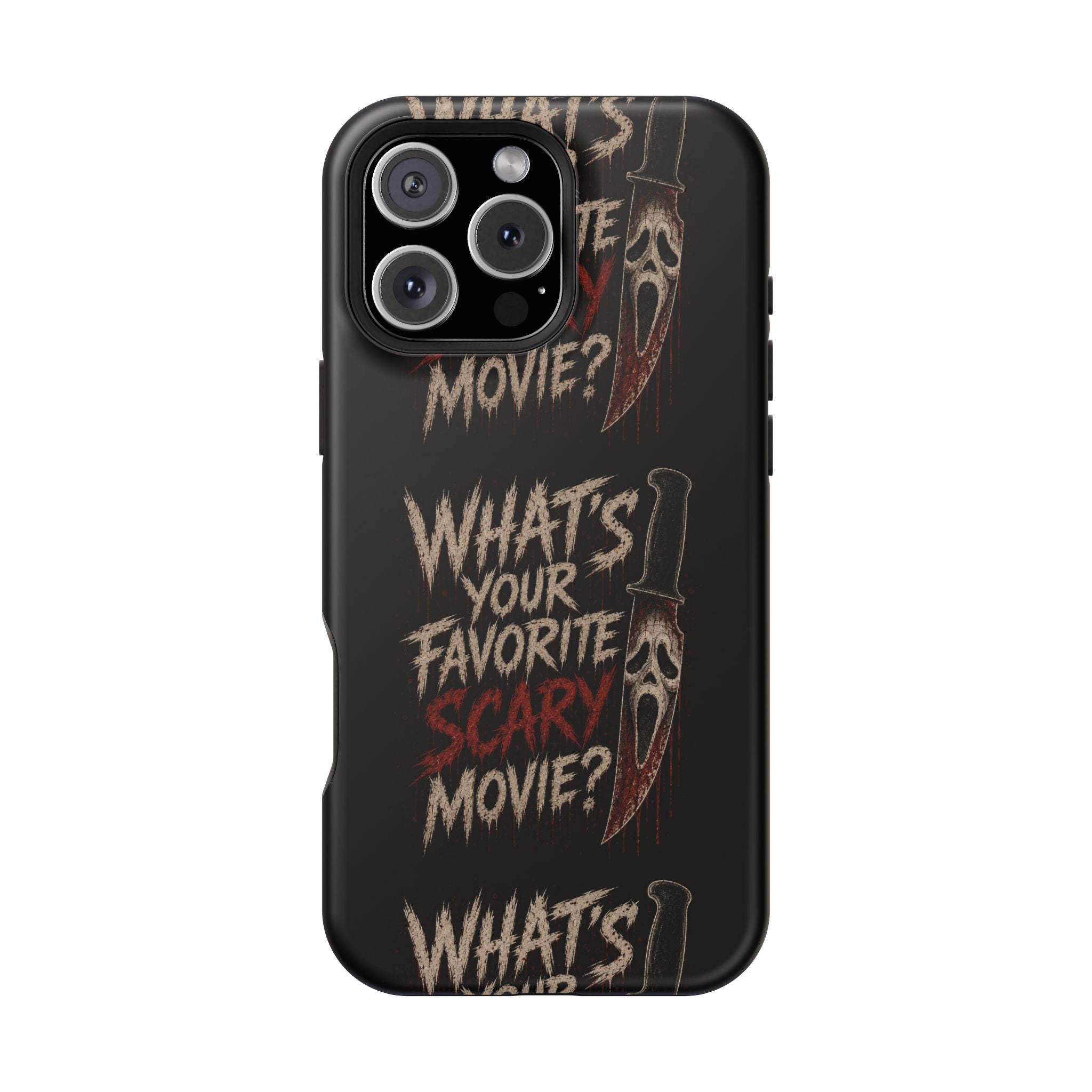 Scream 'What's Your Favorite Scary Movie?' Magnetic Impact Phone Case