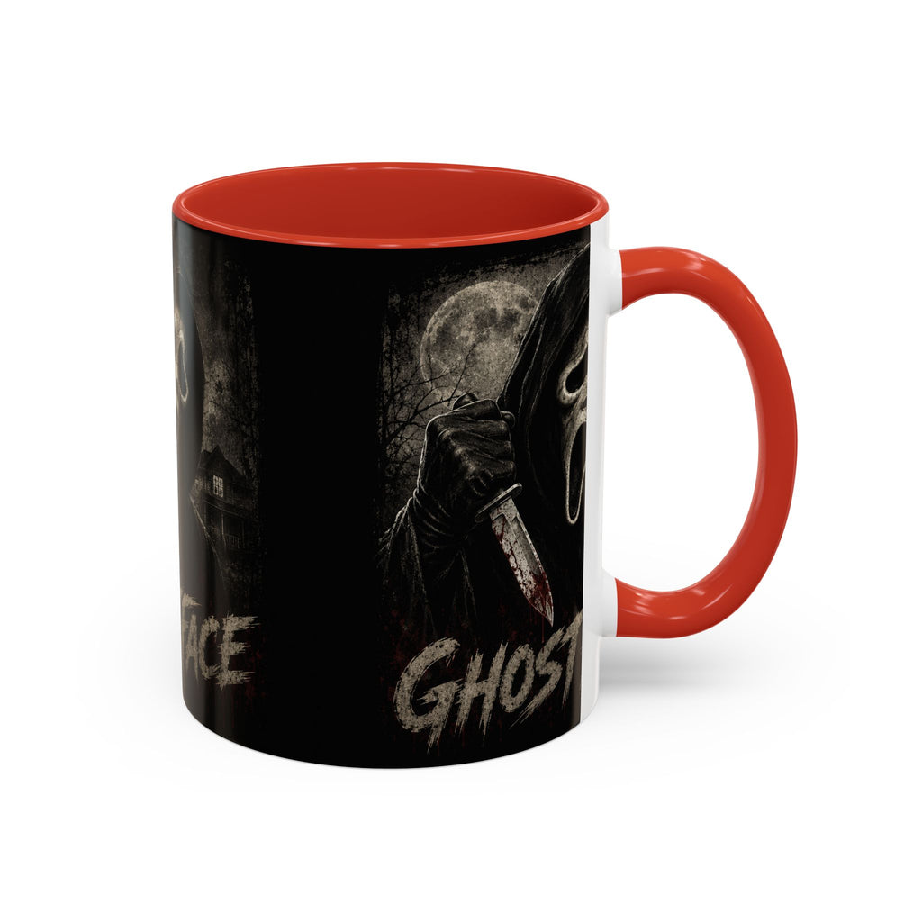 Ghostface Horror Coffee Mug – Halloween Killer Mask Design (11/15 oz)