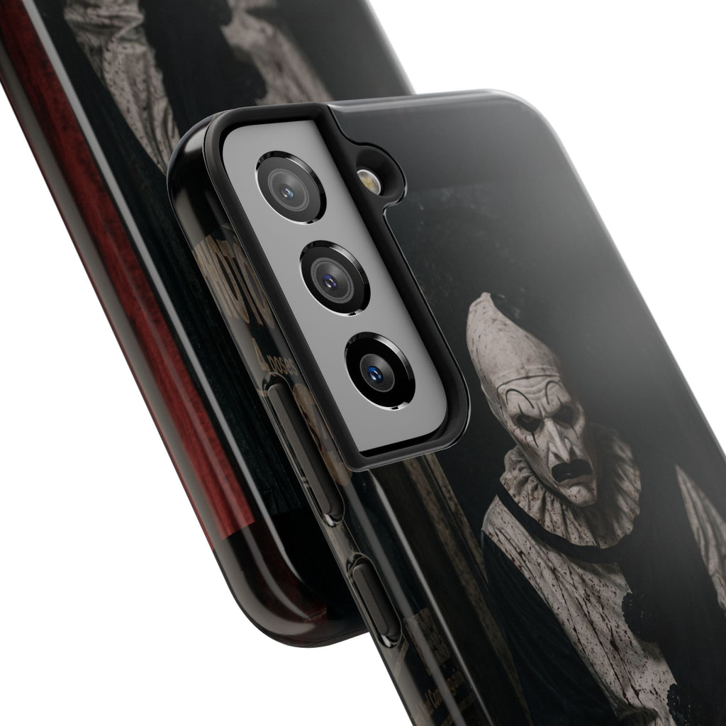 Horror Clown Tough Phone Case — Dark Creepy Circus Scary Protective Cover