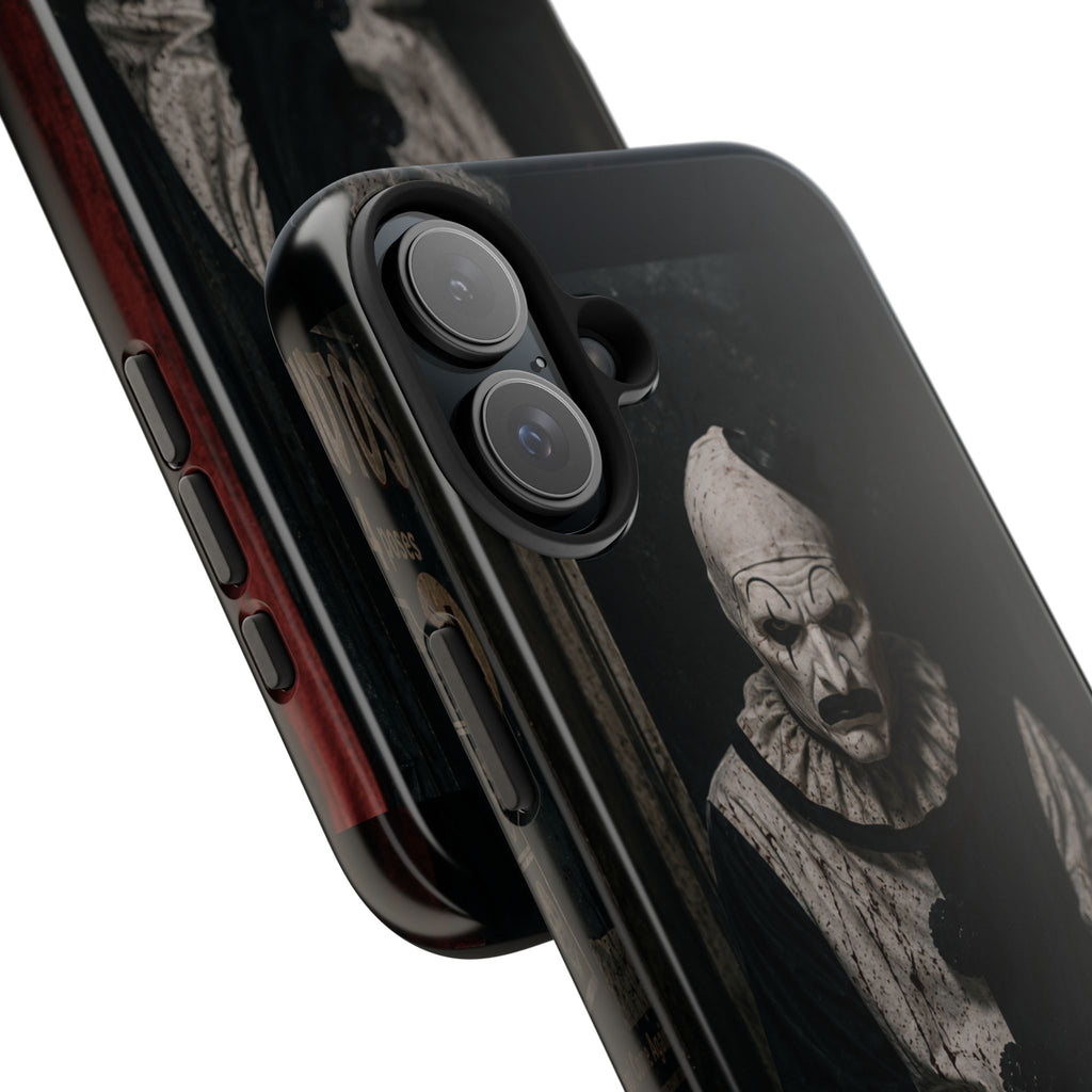 Horror Clown Tough Phone Case — Dark Creepy Circus Scary Protective Cover