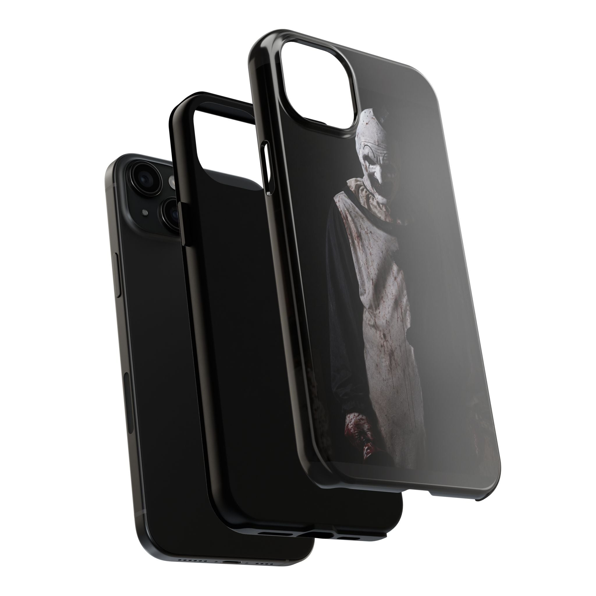 Horror Clown Tough Phone Case – Dark Scary Masked Killer Design for Halloween