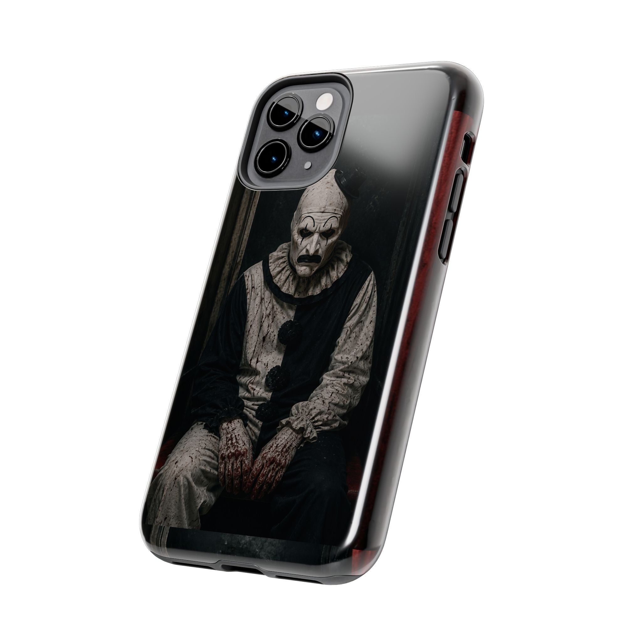 Horror Clown Tough Phone Case — Dark Creepy Circus Scary Protective Cover