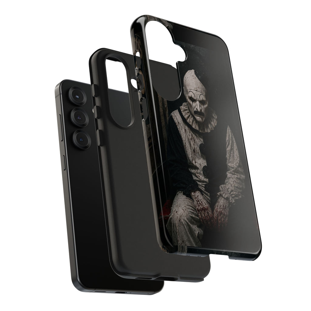 Horror Clown Tough Phone Case — Dark Creepy Circus Scary Protective Cover