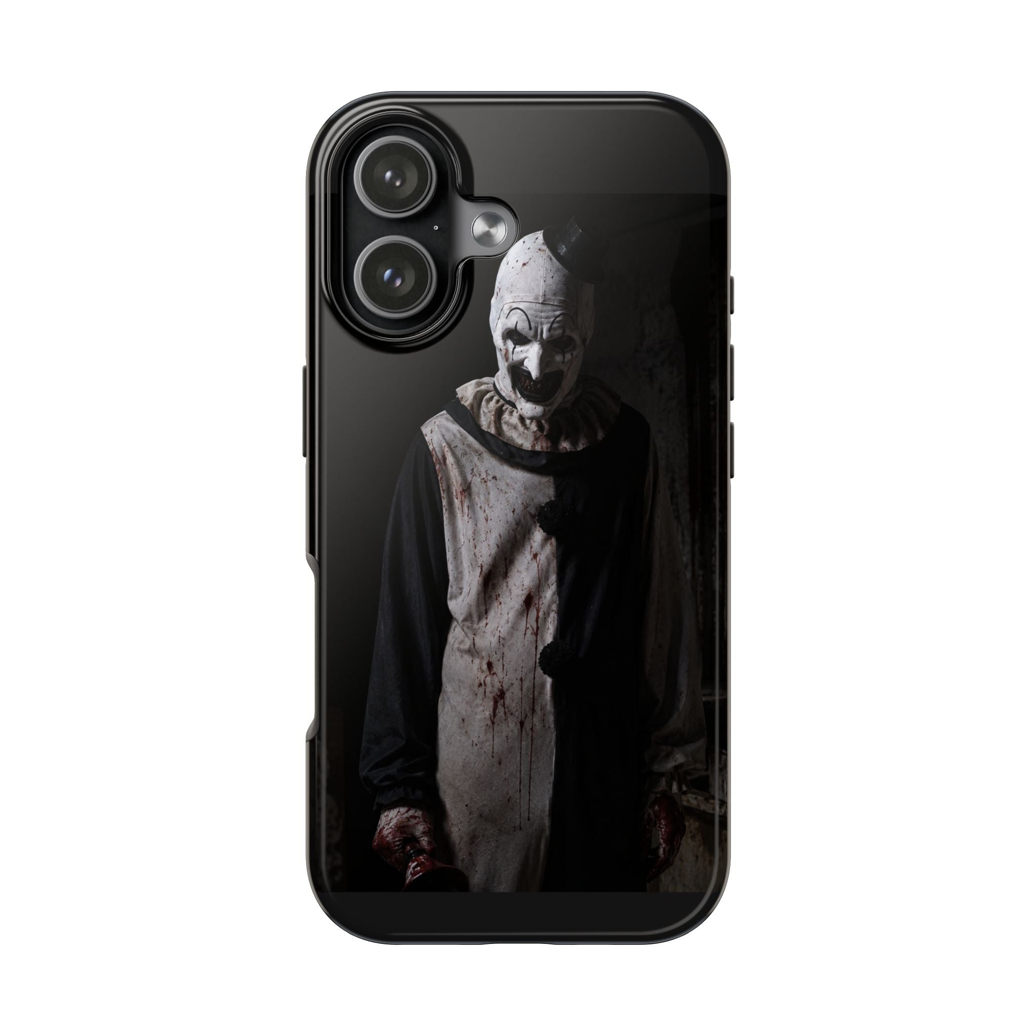 Horror Clown Tough Phone Case – Dark Scary Masked Killer Design for Halloween