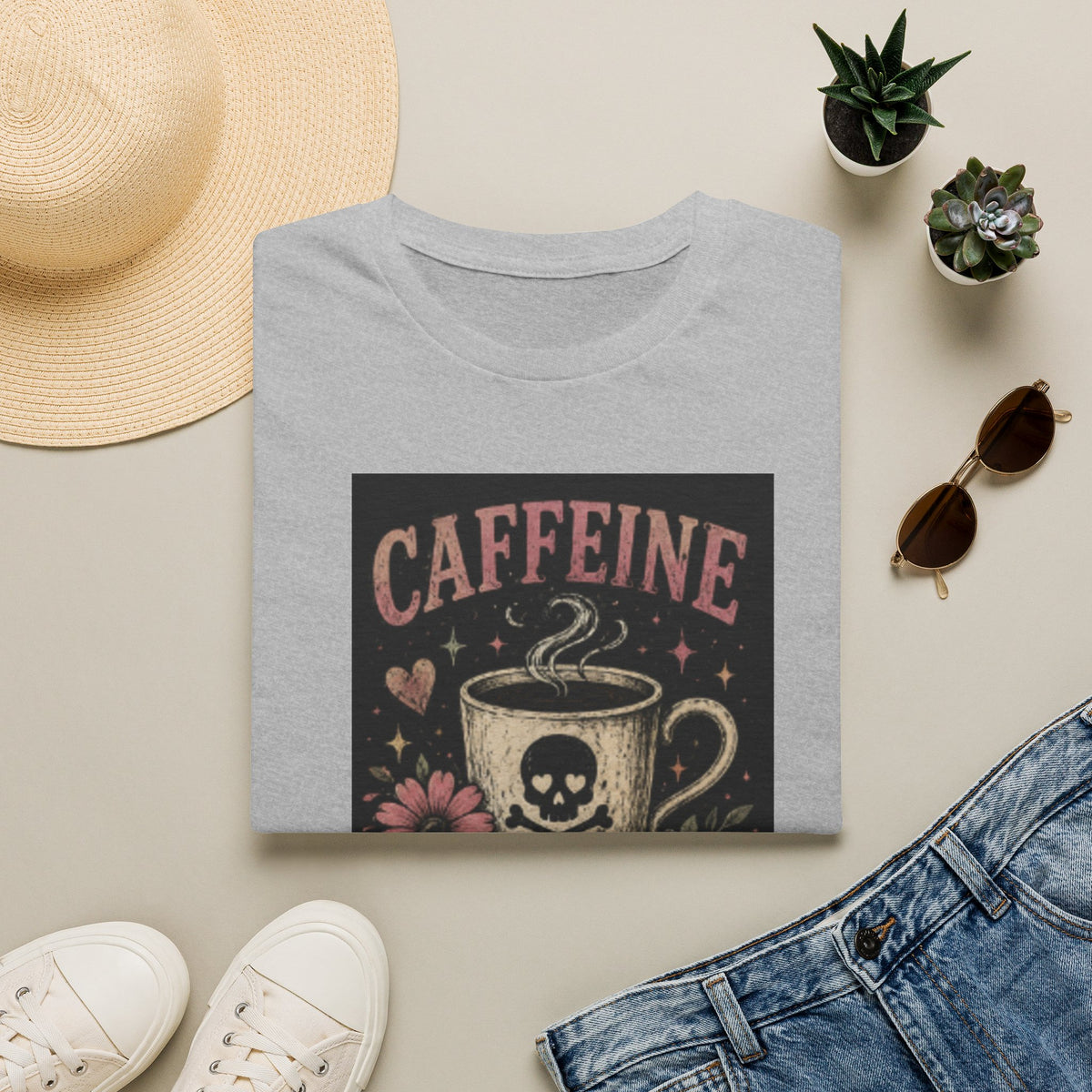 Caffeine Because Murder Is Illegal T-Shirt