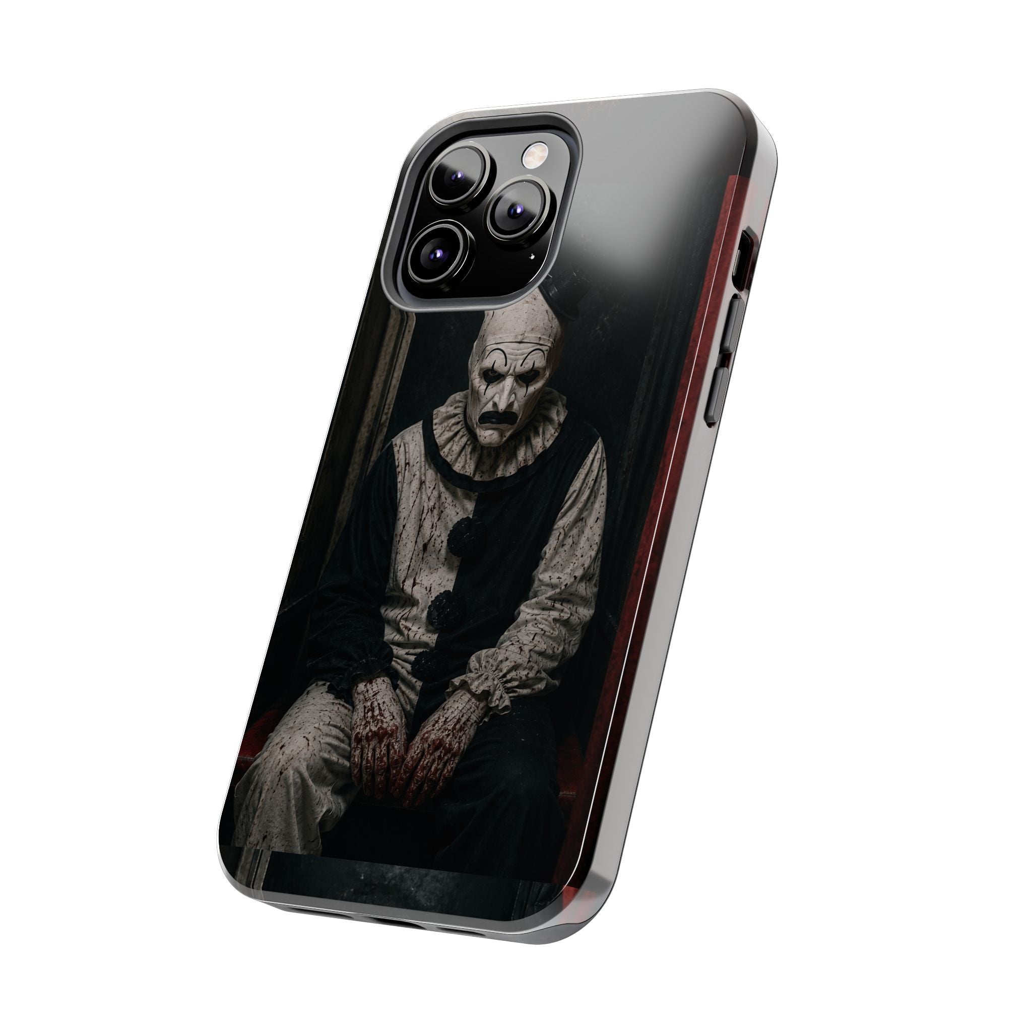 Horror Clown Tough Phone Case — Dark Creepy Circus Scary Protective Cover