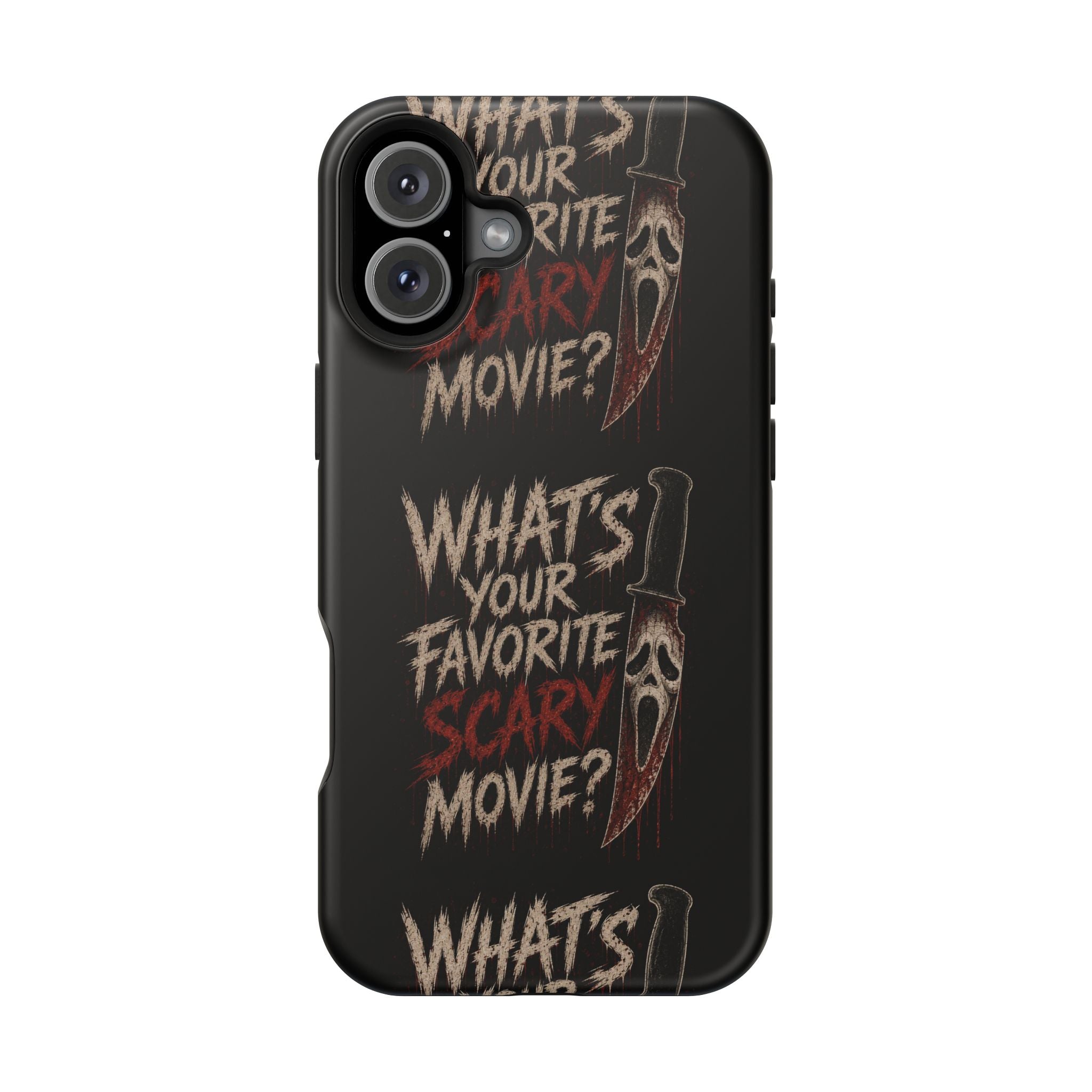 Scream 'What's Your Favorite Scary Movie?' Magnetic Impact Phone Case