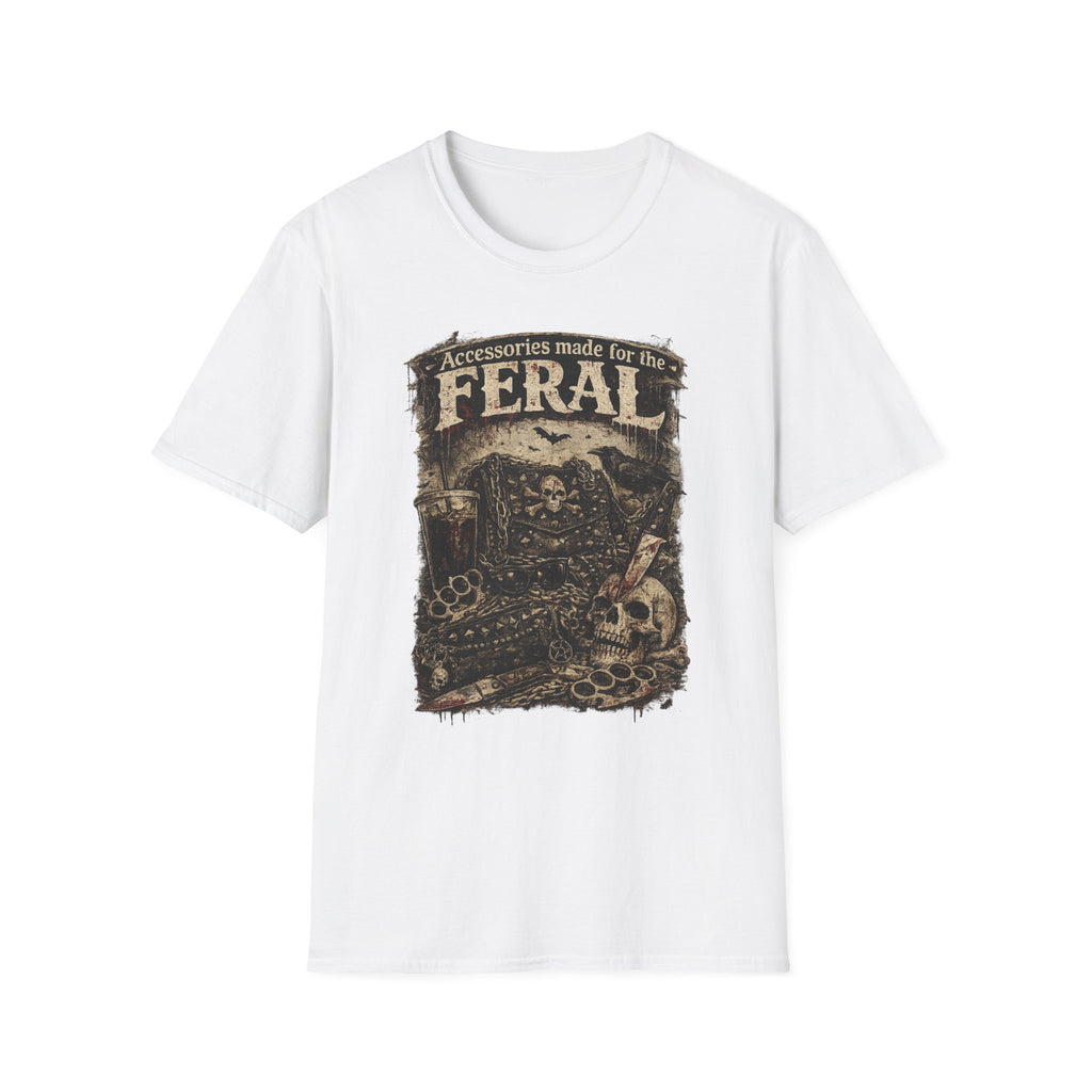 Feral Graphic T-Shirt — "Accessories Made for the Feral" Vintage Skull Tee