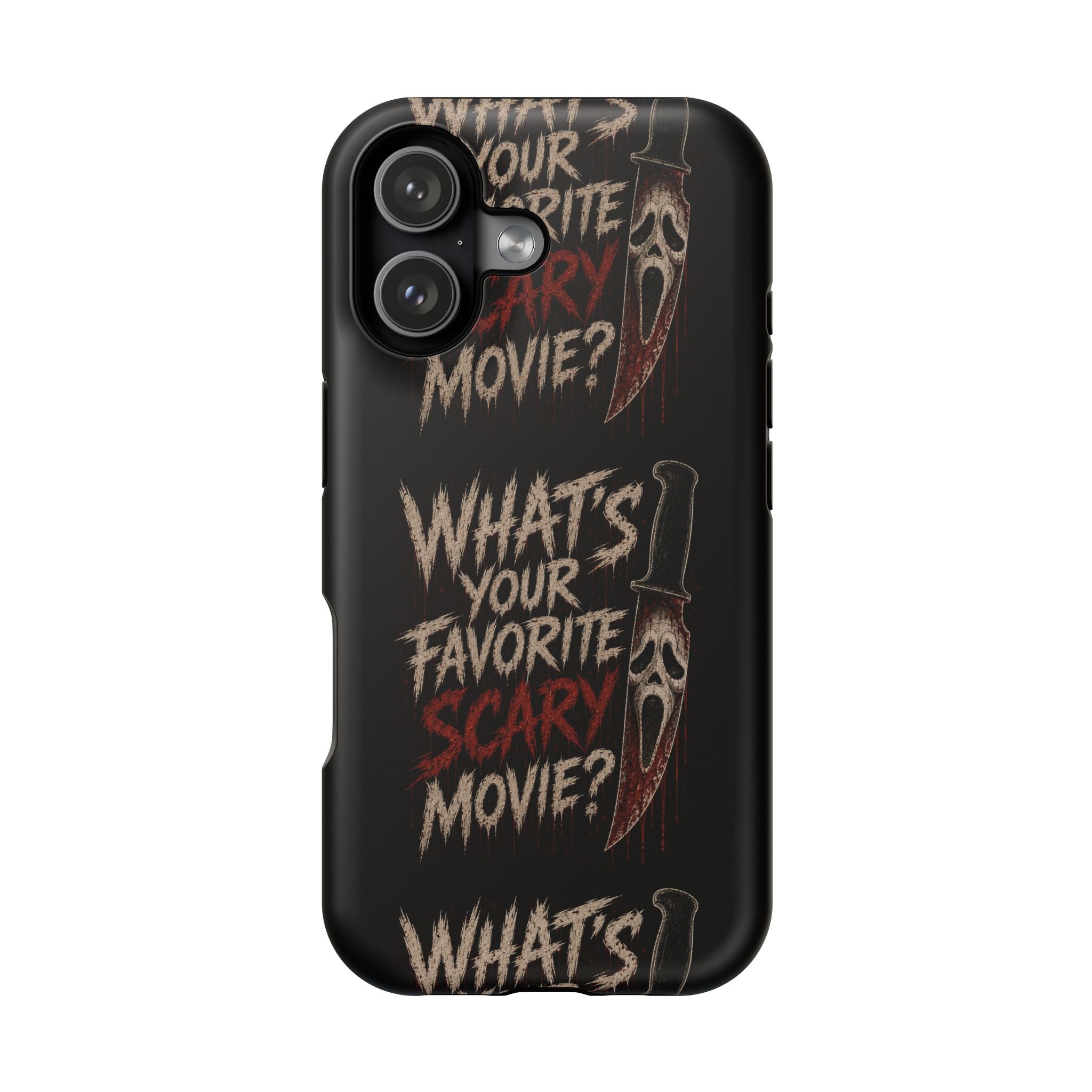 Scream 'What's Your Favorite Scary Movie?' Magnetic Impact Phone Case