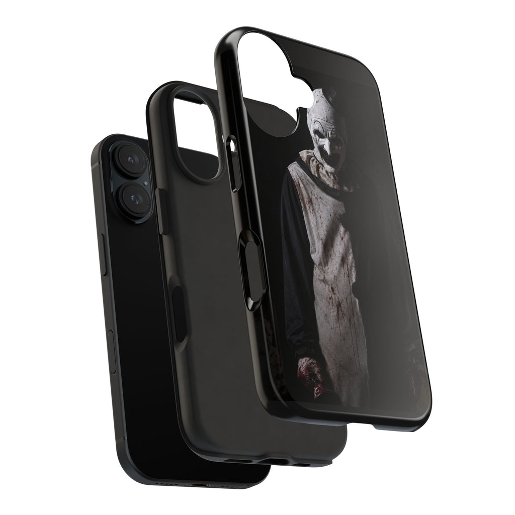 Horror Clown Tough Phone Case – Dark Scary Masked Killer Design for Halloween