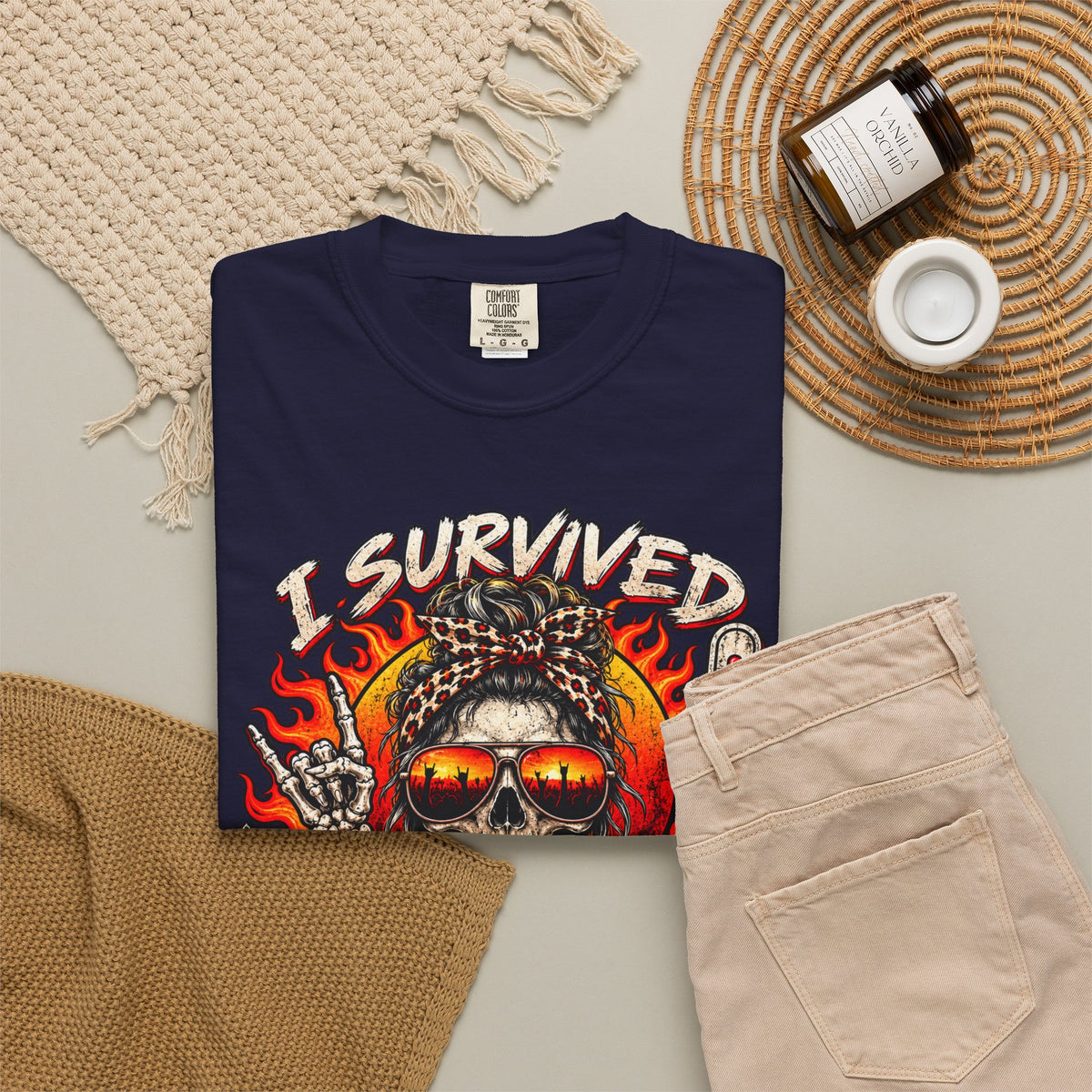 I Survived Scorchlahoma 2025 T-Shirt — Rock Festival Skull & Flames Souvenir