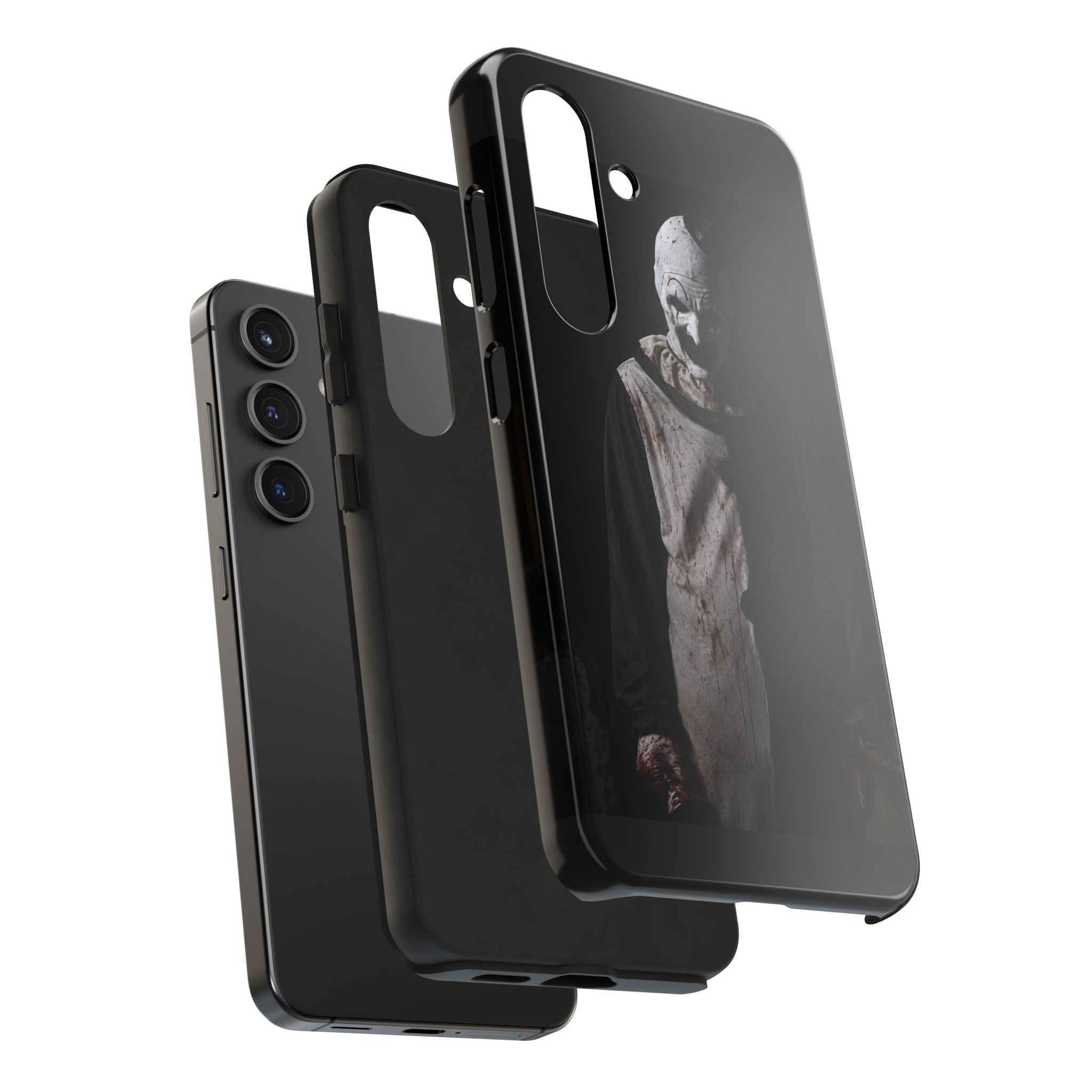 Horror Clown Tough Phone Case – Dark Scary Masked Killer Design for Halloween