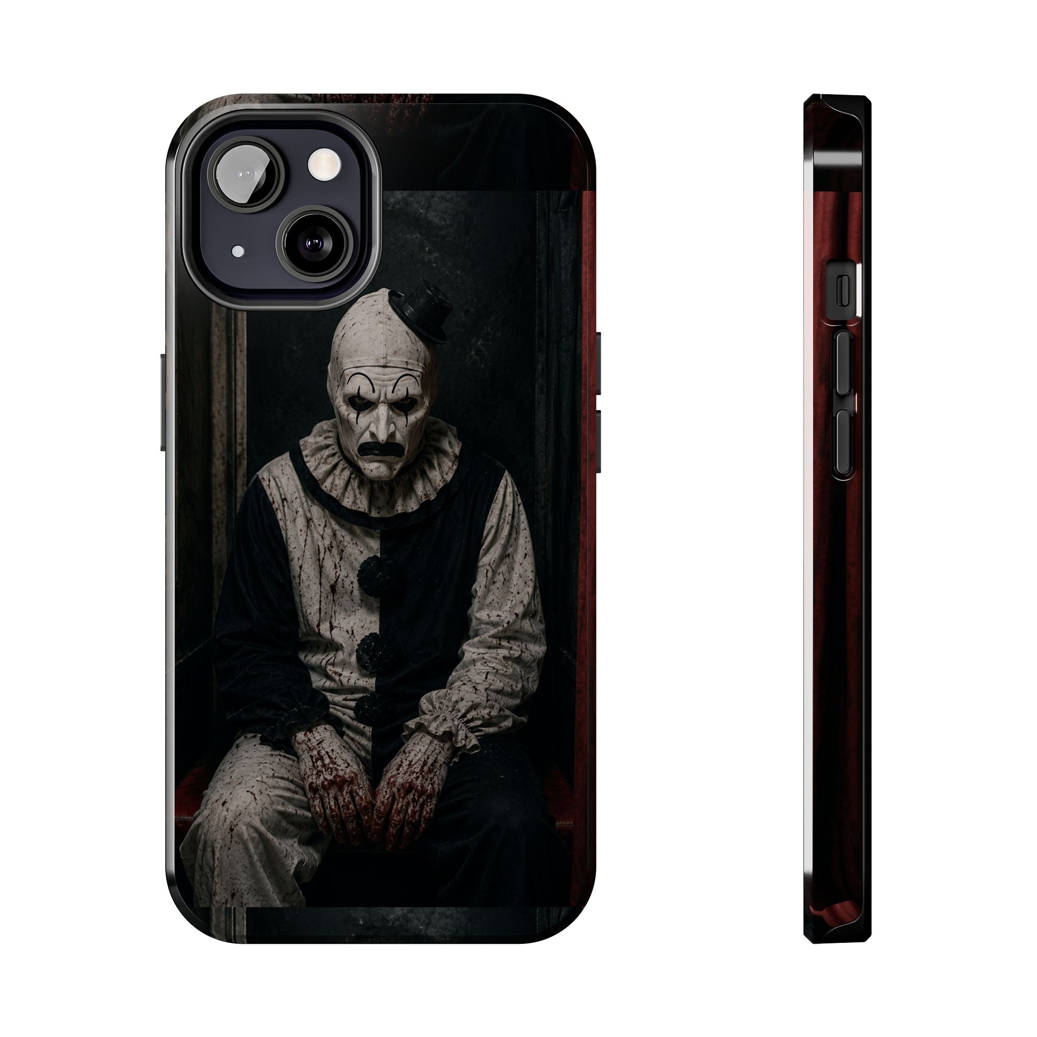 Horror Clown Tough Phone Case — Dark Creepy Circus Scary Protective Cover
