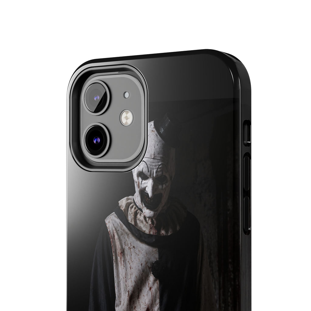 Horror Clown Tough Phone Case – Dark Scary Masked Killer Design for Halloween