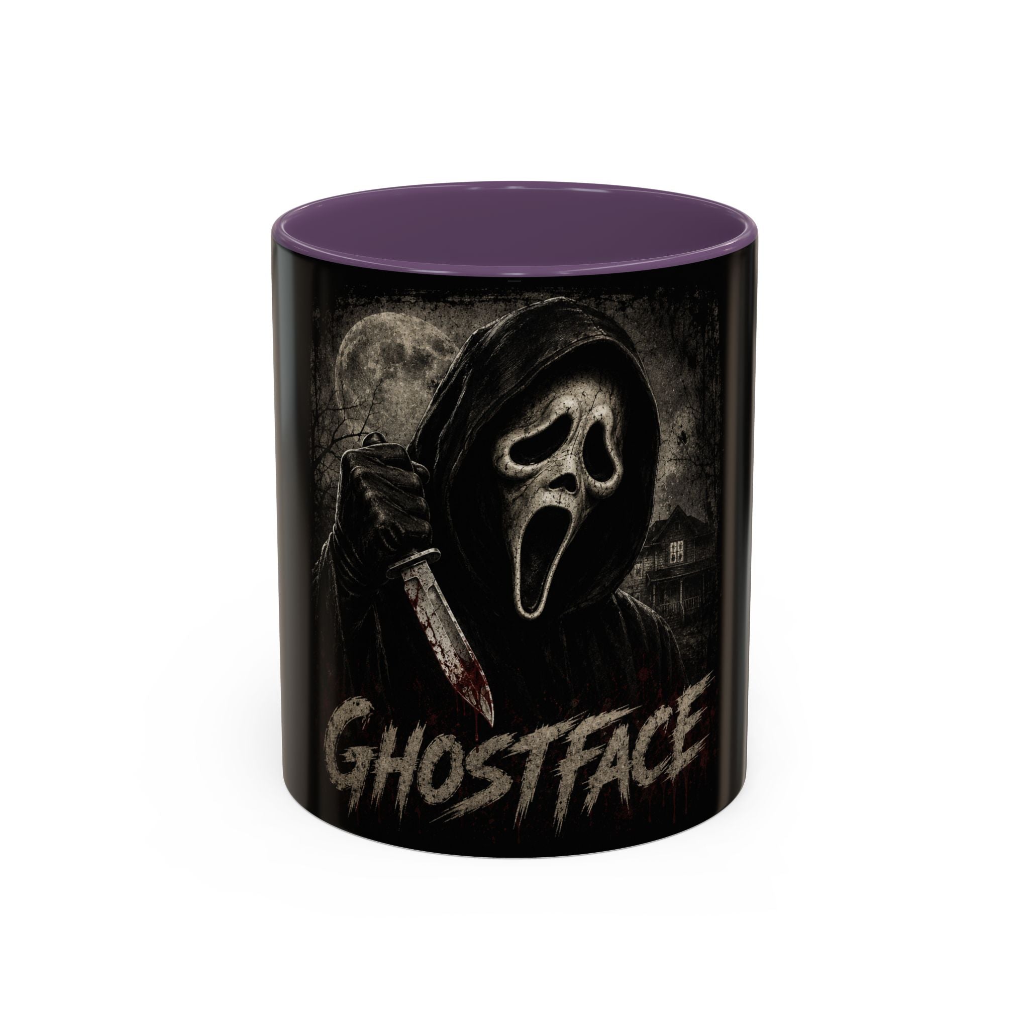 Ghostface Horror Coffee Mug – Halloween Killer Mask Design (11/15 oz)