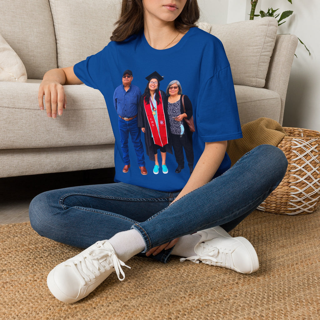 Graduation Family Photo T-Shirt — Custom Grad Portrait Tee