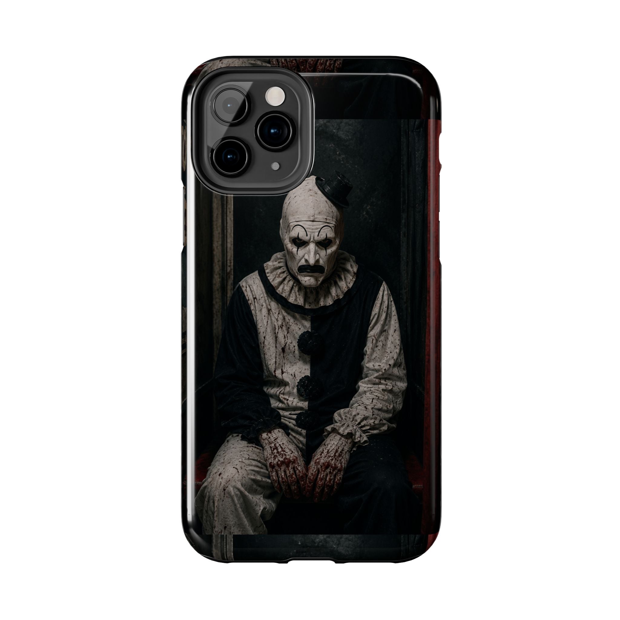 Horror Clown Tough Phone Case — Dark Creepy Circus Scary Protective Cover