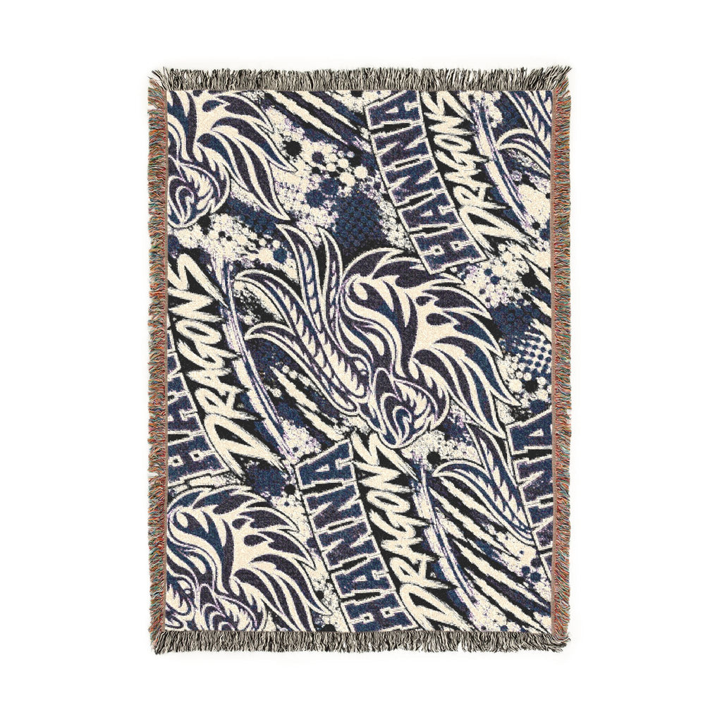 Dragon Graphic Woven Blanket — Hanna Dragons Team Throw
