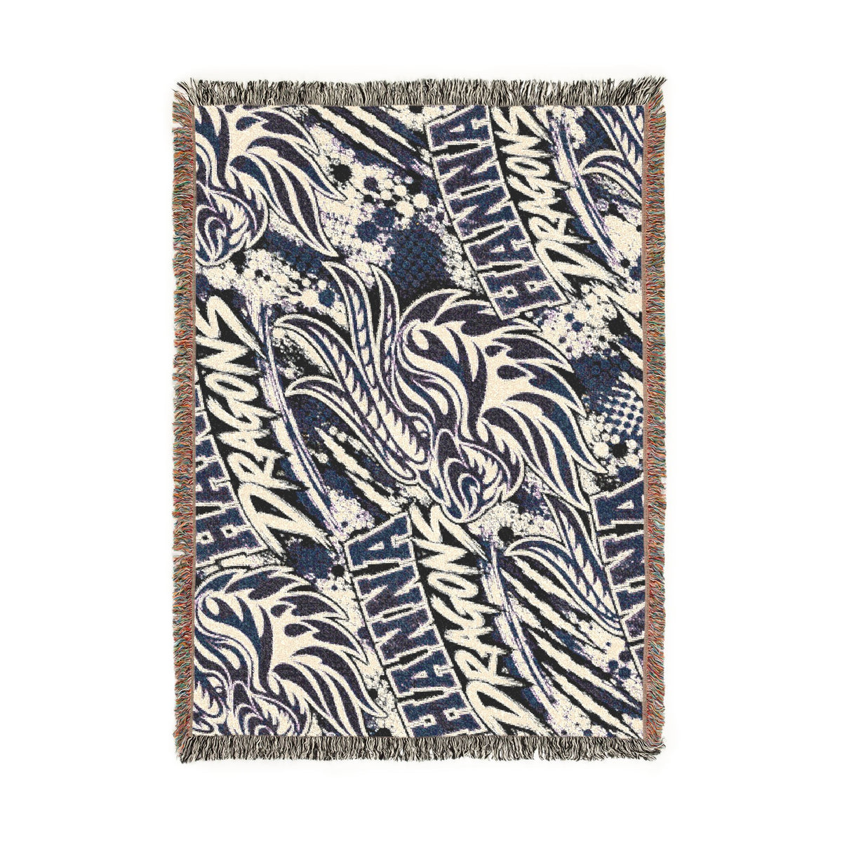 Dragon Graphic Woven Blanket — Hanna Dragons Team Throw