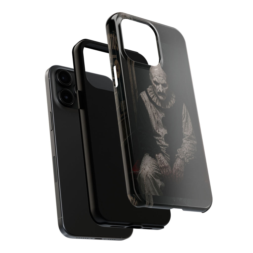Horror Clown Tough Phone Case — Dark Creepy Circus Scary Protective Cover