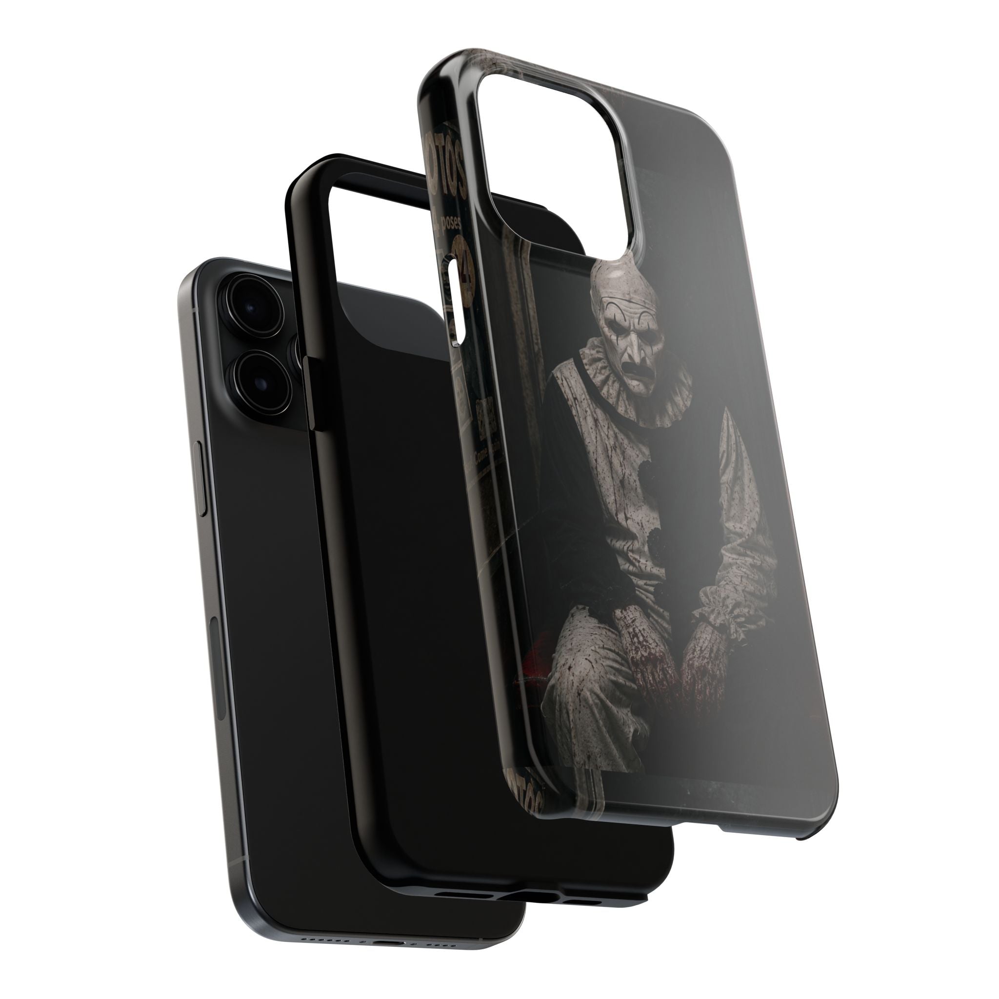 Horror Clown Tough Phone Case — Dark Creepy Circus Scary Protective Cover