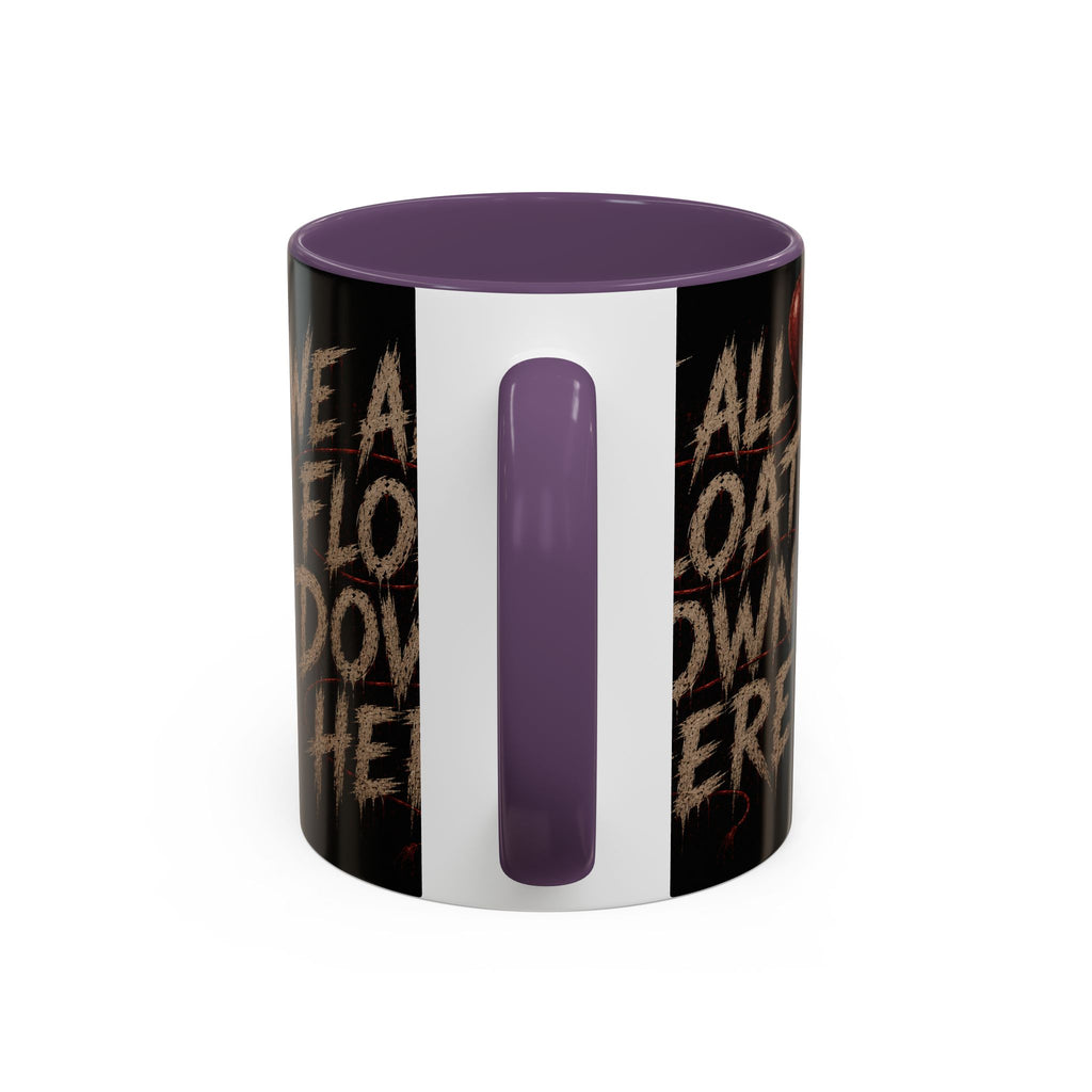 We All Float Down Here Coffee Mug — Horror Balloon Accent Mug (11/15oz)