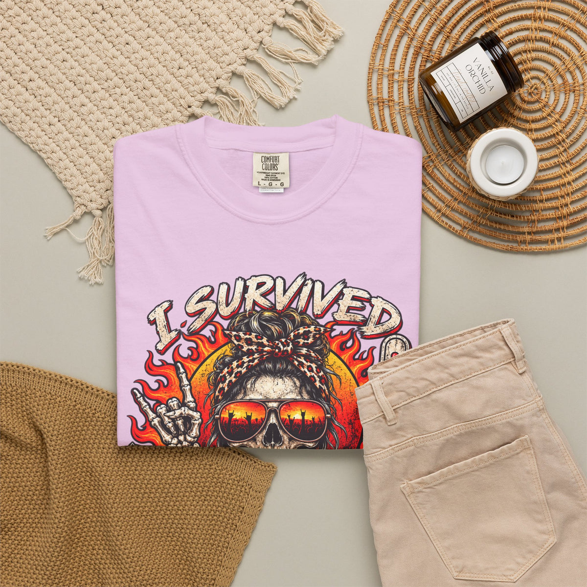 I Survived Scorchlahoma 2025 T-Shirt — Rock Festival Skull & Flames Souvenir