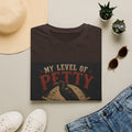 Funny 'My Level of Petty' T-Shirt — Vintage Raven No Trespassing Graphic Tee