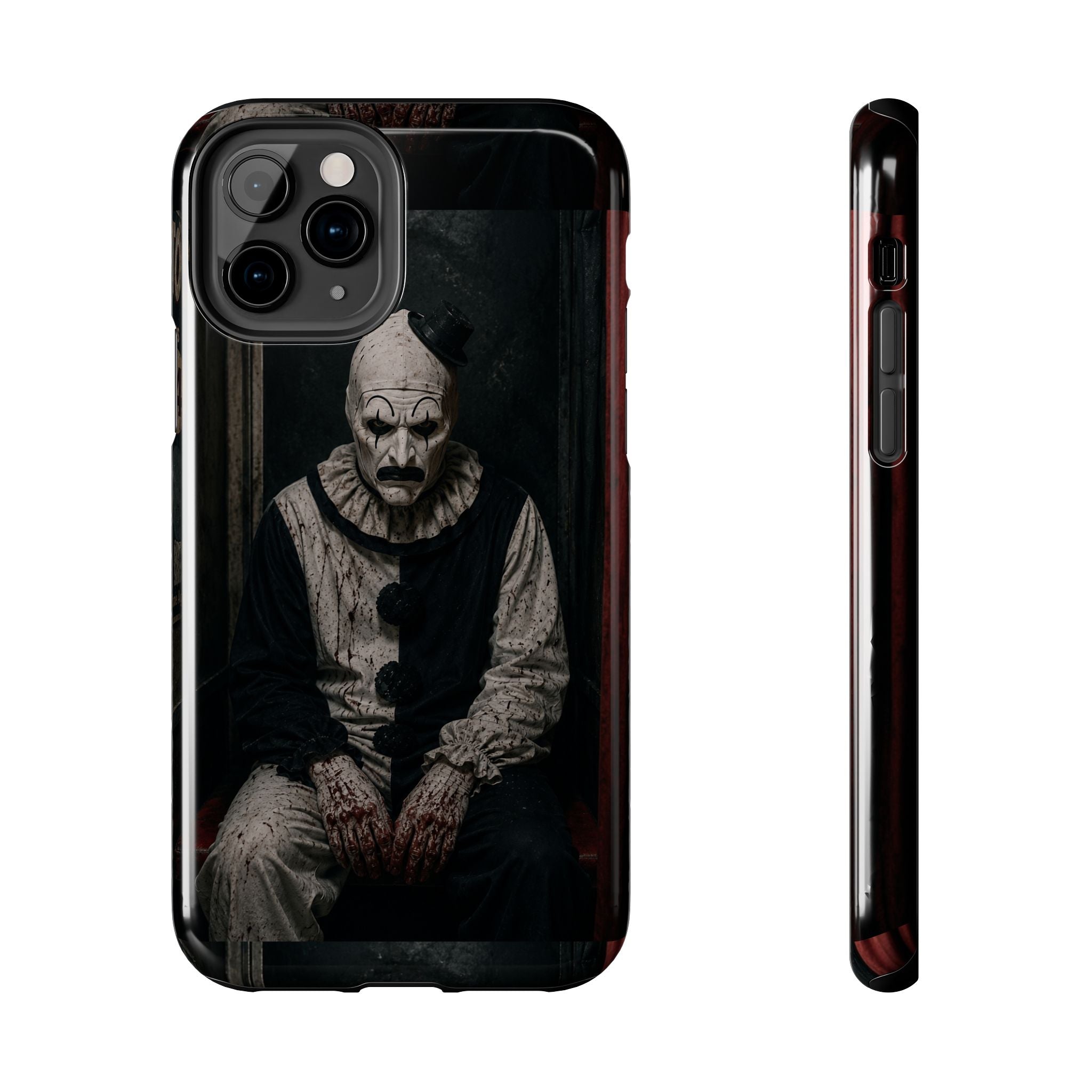 Horror Clown Tough Phone Case — Dark Creepy Circus Scary Protective Cover
