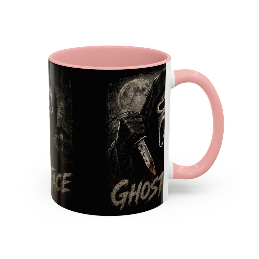 Ghostface Horror Coffee Mug – Halloween Killer Mask Design (11/15 oz)