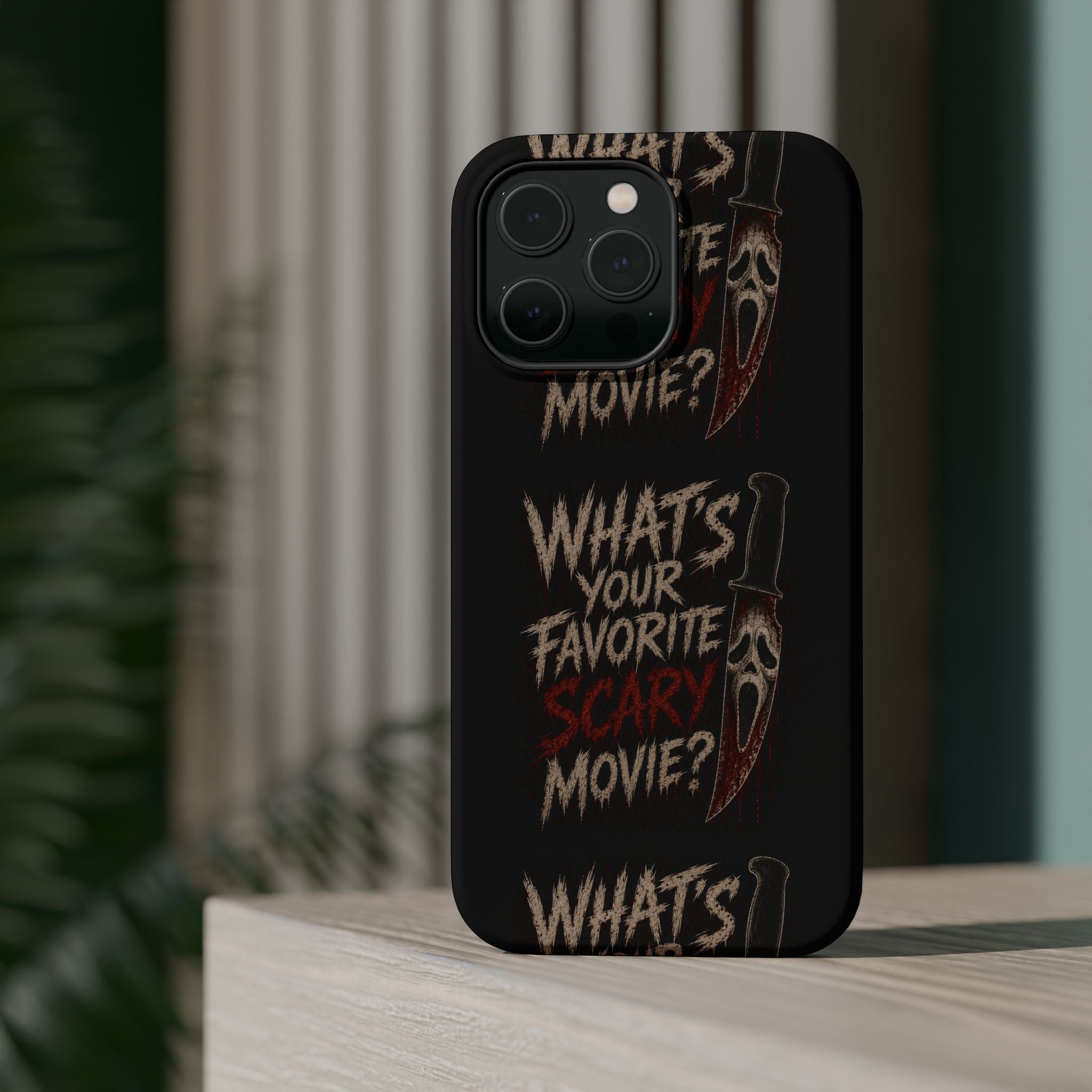 Scream 'What's Your Favorite Scary Movie?' Magnetic Impact Phone Case