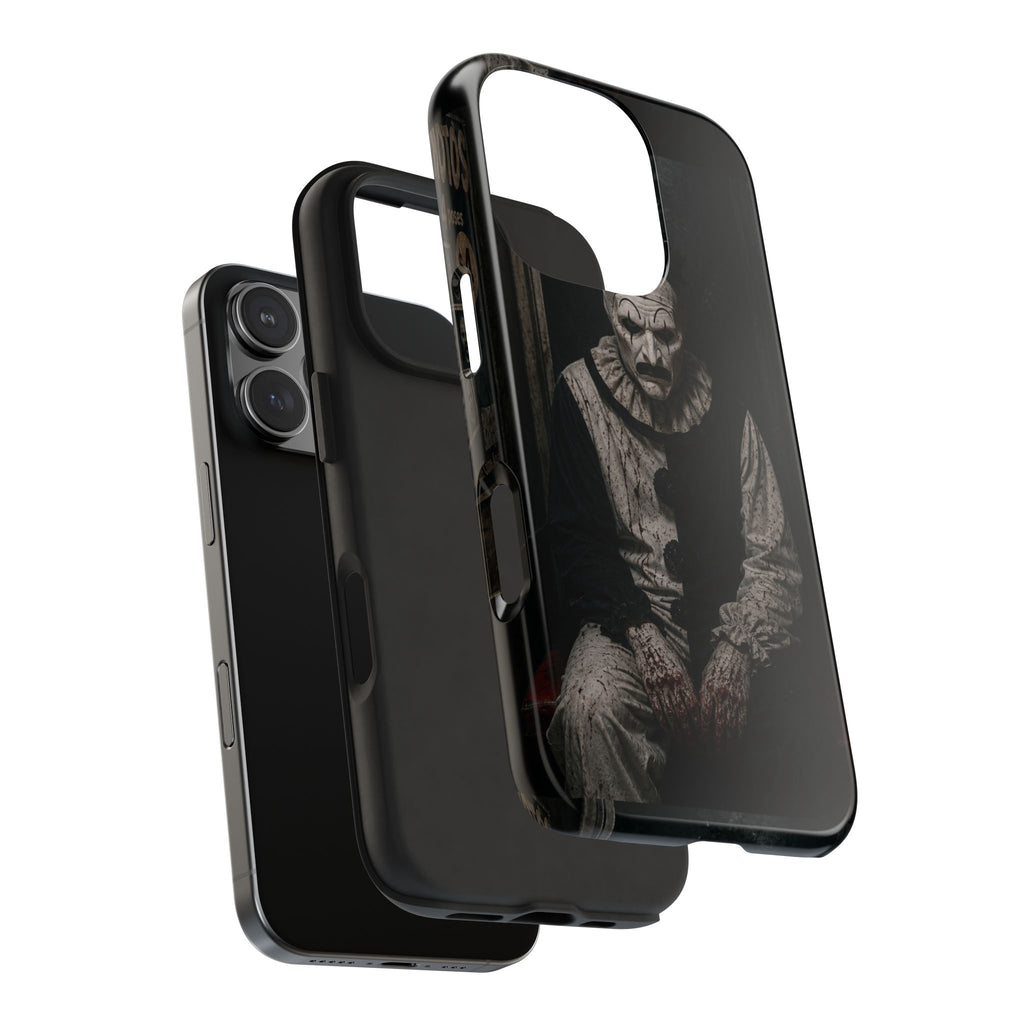 Horror Clown Tough Phone Case — Dark Creepy Circus Scary Protective Cover