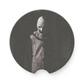 Creepy Clown Soapstone Car Coaster – Dark Horror Car Cup Holder Insert