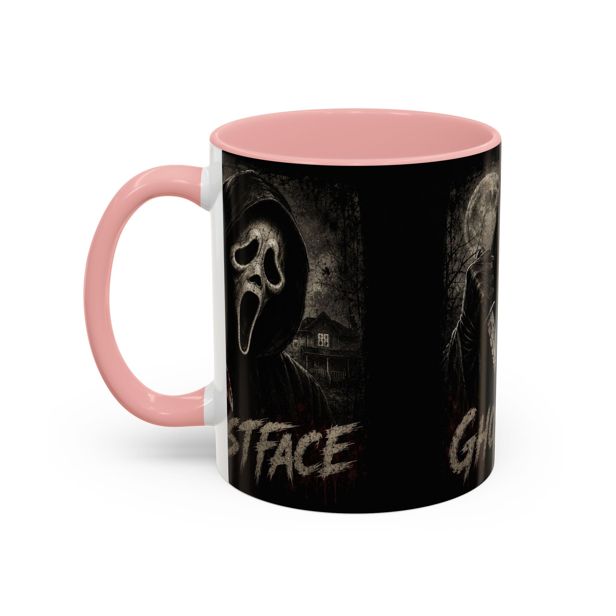 Ghostface Horror Coffee Mug – Halloween Killer Mask Design (11/15 oz)