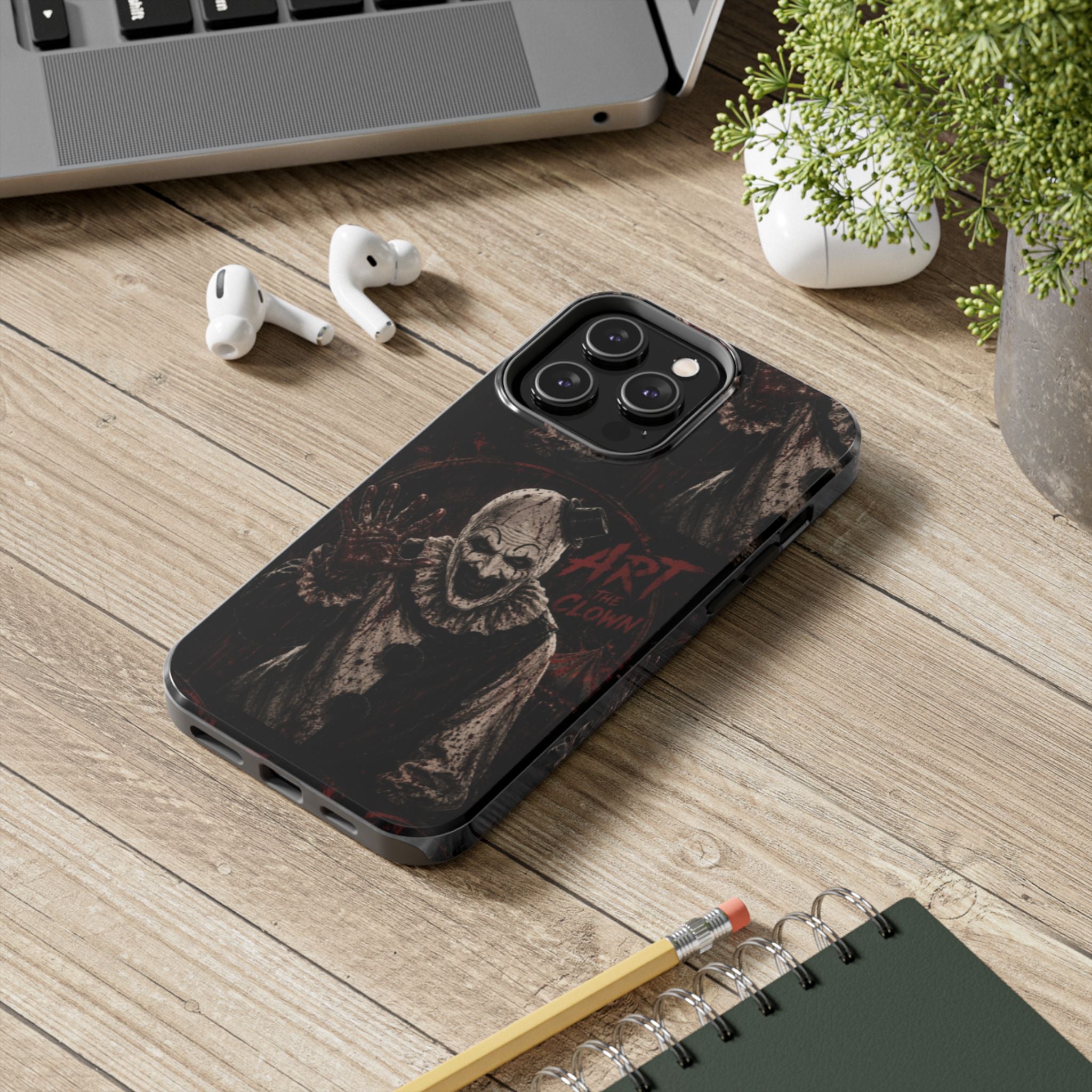 Horror Clown Tough Phone Case — 'Art the Clown' Scary Protective Cover