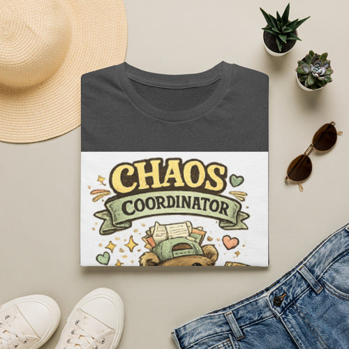 Chaos Coordinator T-Shirt — Cute Raccoon Organizer Graphic Tee