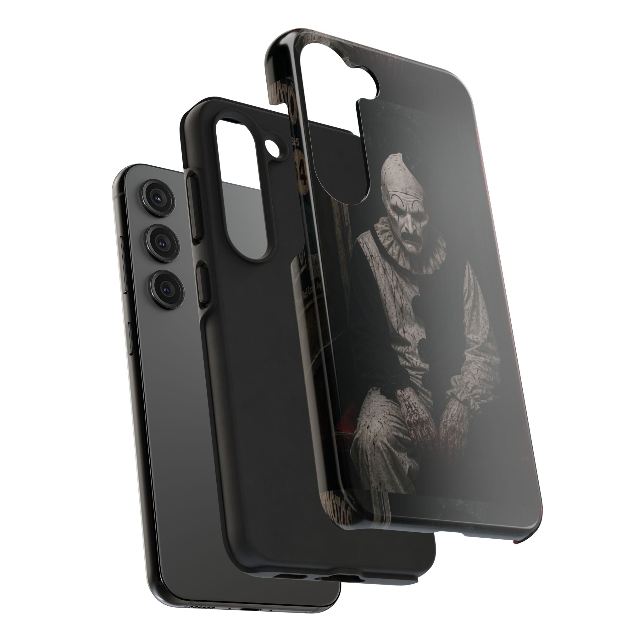 Horror Clown Tough Phone Case — Dark Creepy Circus Scary Protective Cover