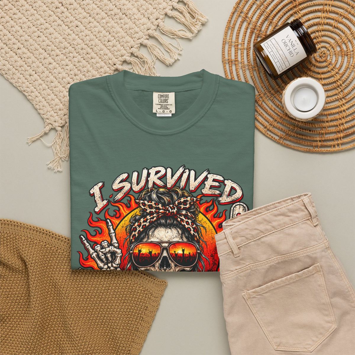 I Survived Scorchlahoma 2025 T-Shirt — Rock Festival Skull & Flames Souvenir