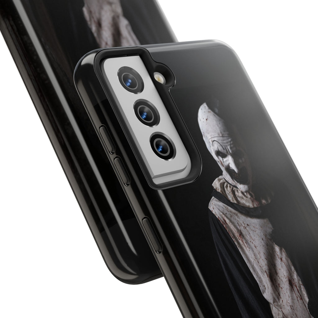 Horror Clown Tough Phone Case – Dark Scary Masked Killer Design for Halloween