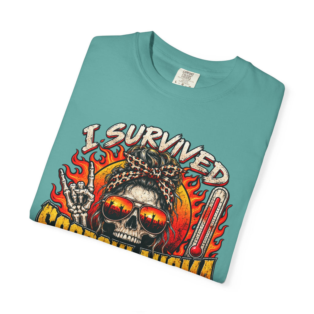 I Survived Scorchlahoma 2025 T-Shirt — Rock Festival Skull & Flames Souvenir