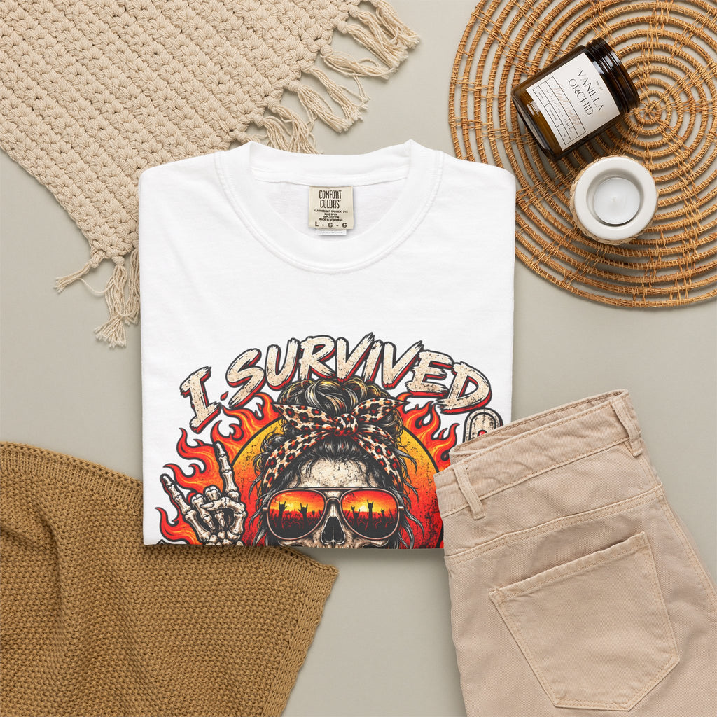 I Survived Scorchlahoma 2025 T-Shirt — Rock Festival Skull & Flames Souvenir