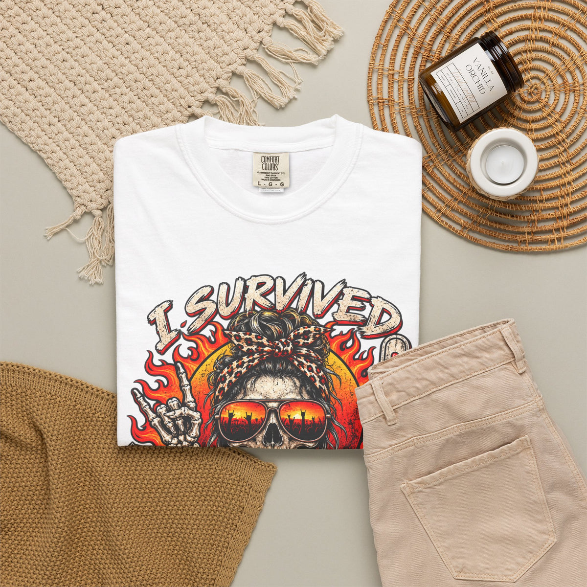 I Survived Scorchlahoma 2025 T-Shirt — Rock Festival Skull & Flames Souvenir