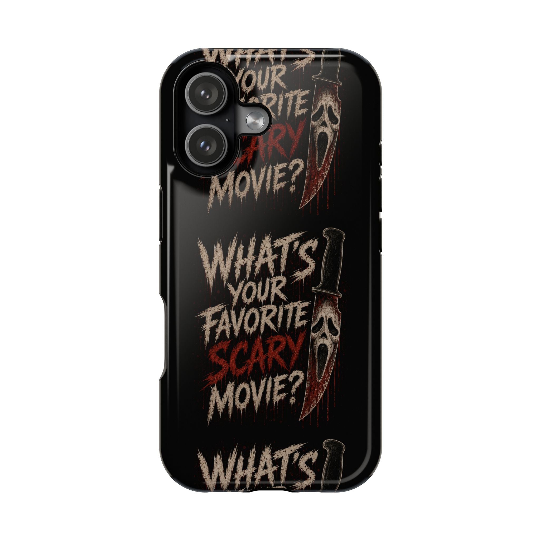 Scream 'What's Your Favorite Scary Movie?' Magnetic Impact Phone Case