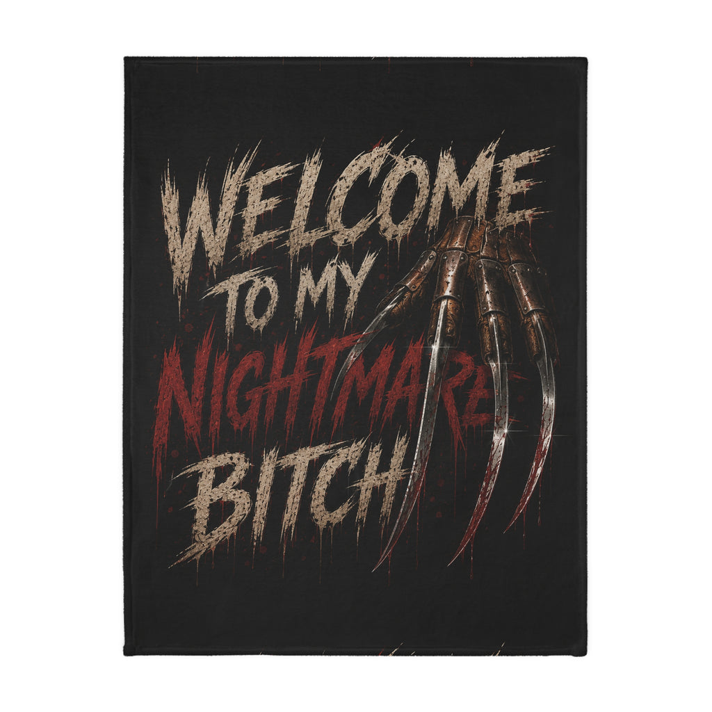 Freddy Krueger 'Never Sleep Again' Horror Throw Blanket