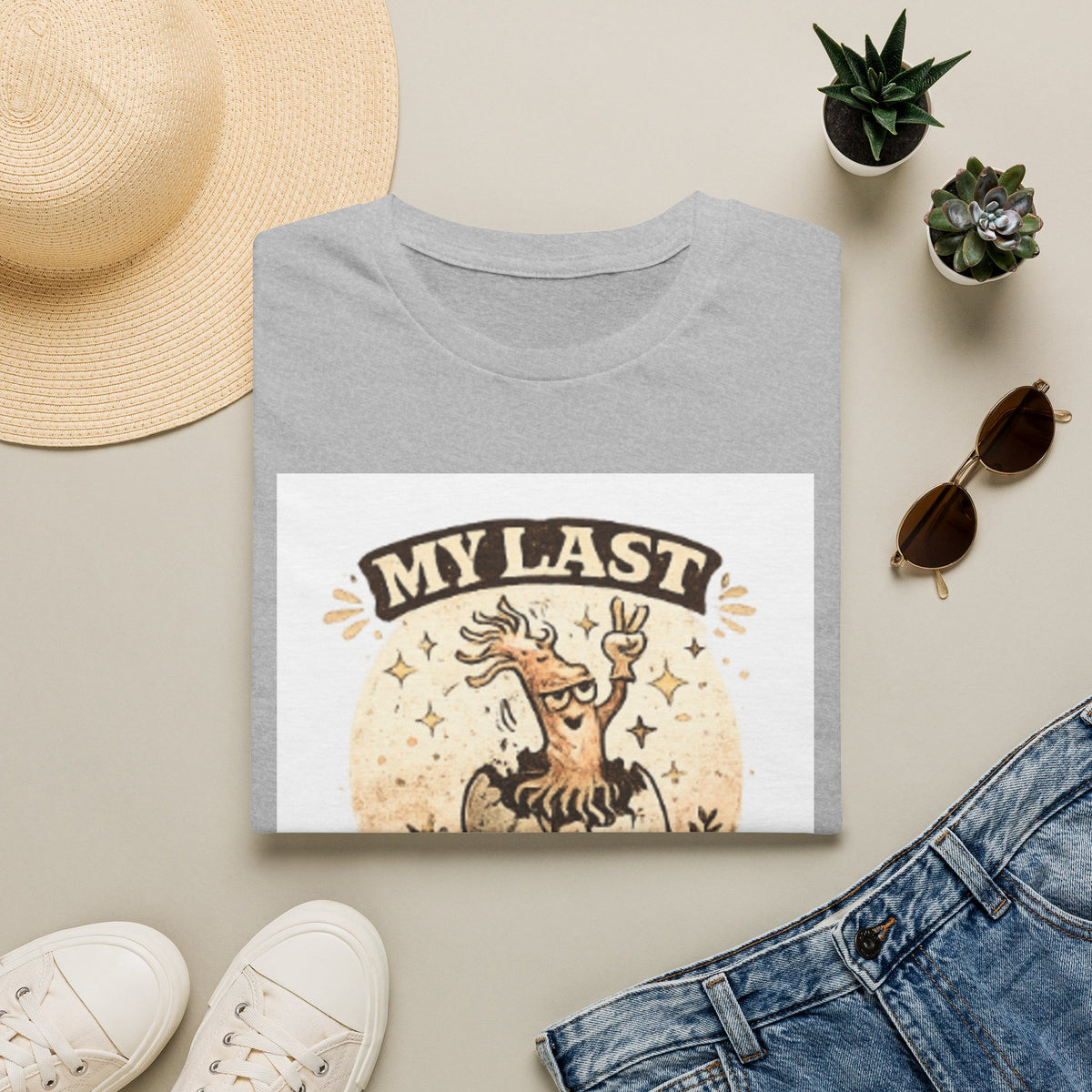 T-Shirt — "My Last Brain Has Left the Chat" Funny Skeleton Tree Graphic Tee