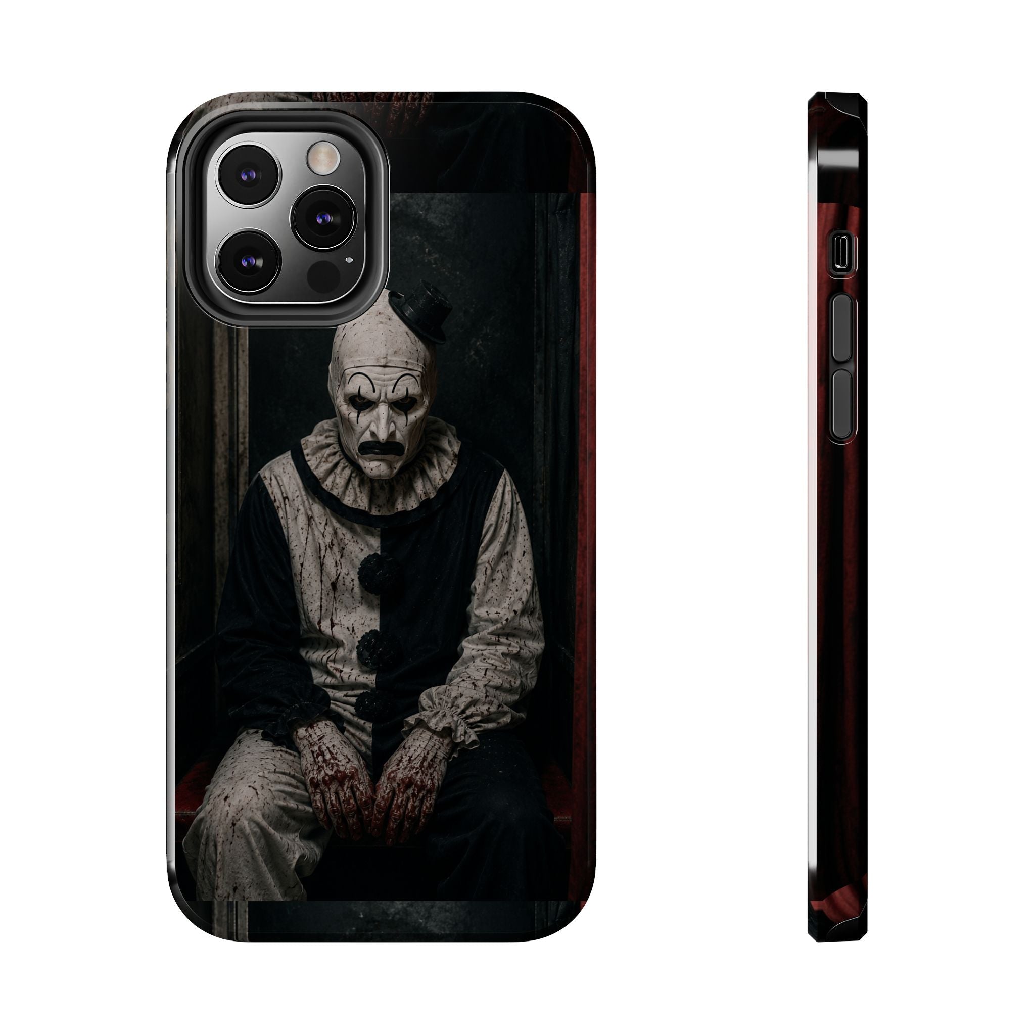 Horror Clown Tough Phone Case — Dark Creepy Circus Scary Protective Cover