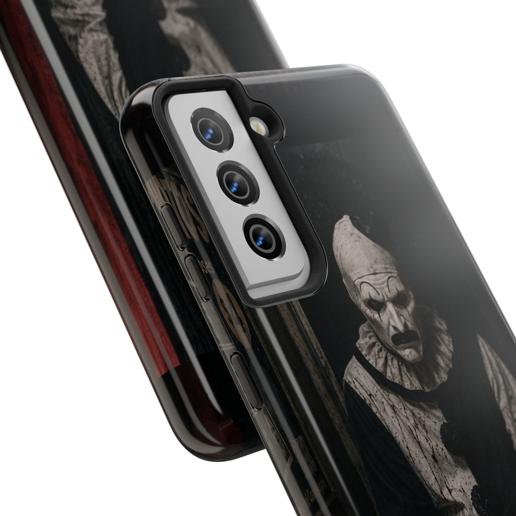 Horror Clown Tough Phone Case — Dark Creepy Circus Scary Protective Cover