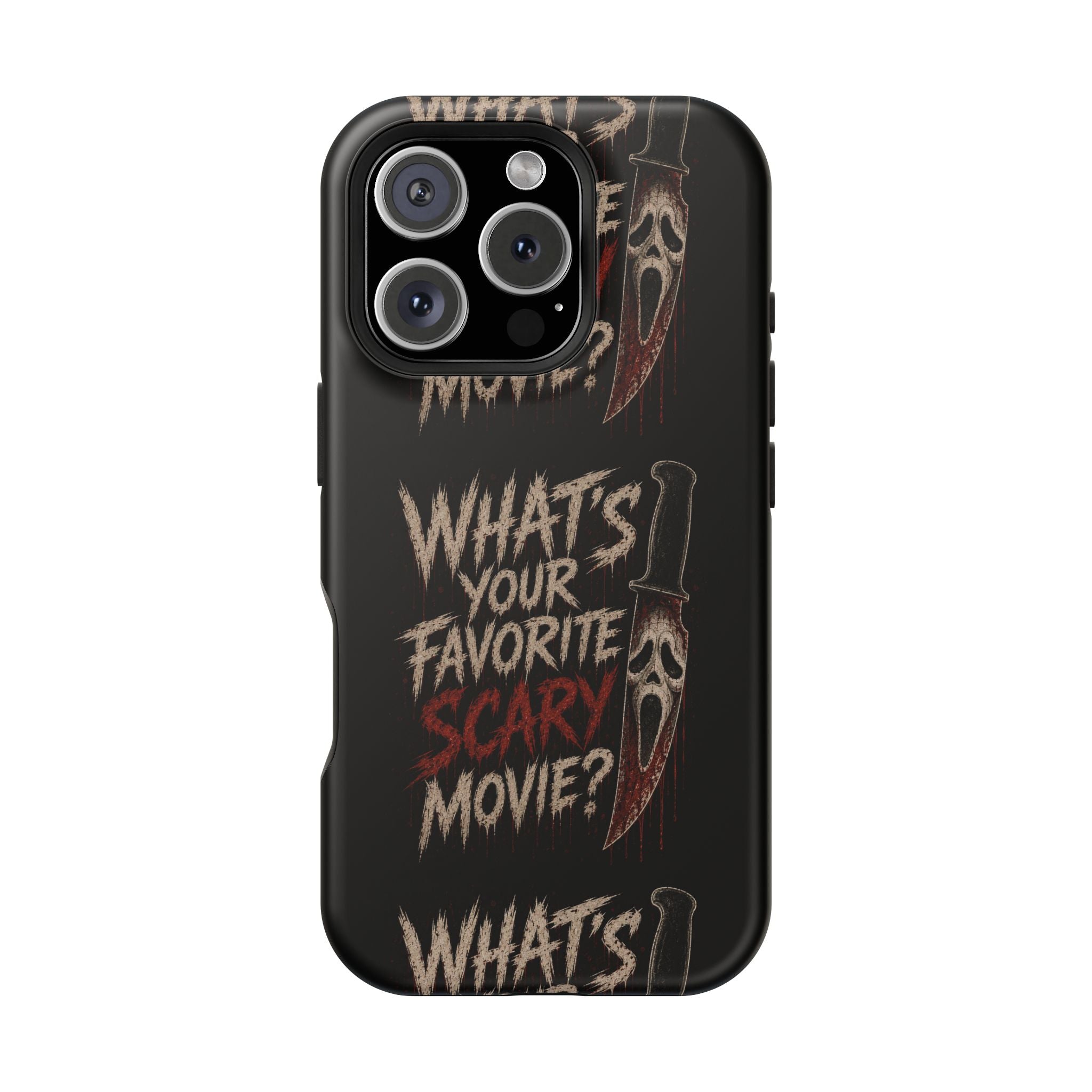 Scream 'What's Your Favorite Scary Movie?' Magnetic Impact Phone Case