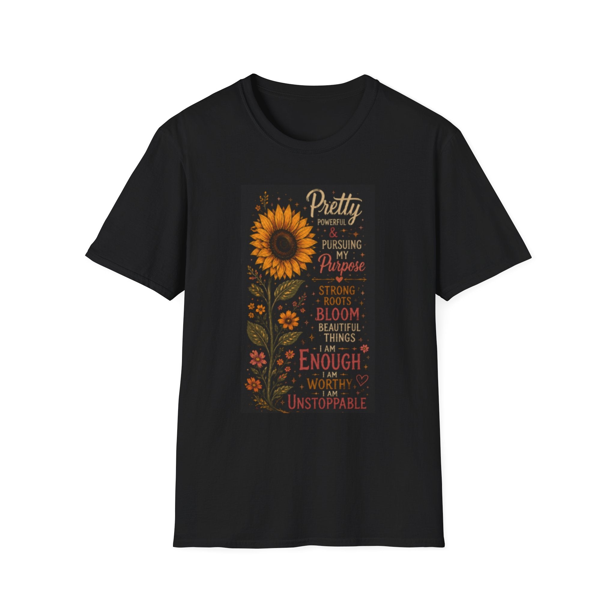 Sunflower 'Pretty, Powerful & Pursuing My Purpose' T-Shirt