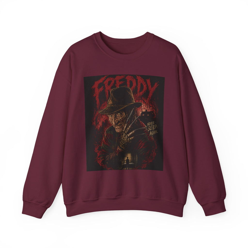 Freddy Krueger Horror Crewneck Sweatshirt - "Welcome To My Nightmare Bitch" Graphic